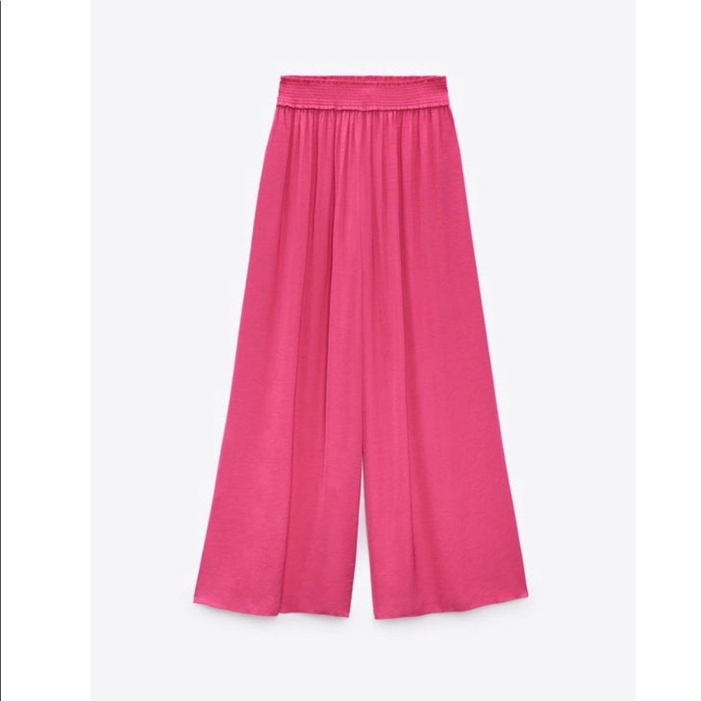 Zara palazzo pants fuchsia